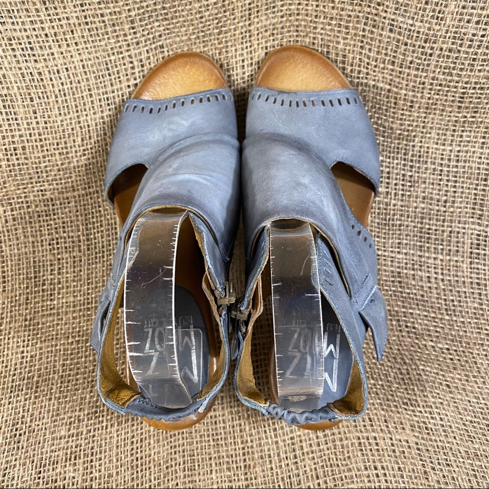 🛑SOLD🛑  Miz Mooz Sandals Heel Becca Zip Size 9.5 -10 EU 41 - Picture 9 of 10